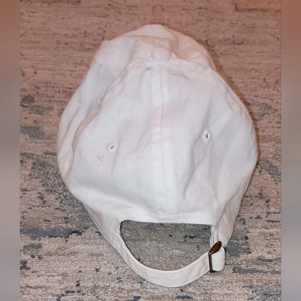Alamo Saddlery White Blue Cotton Baseball cap